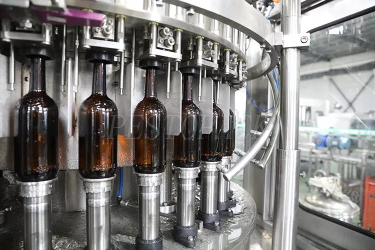 Línea de llenado de cerveza automática para botellas de vidrio 18000BPH