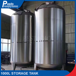Tanque de almacenamiento de acero inoxidable para agua y bebidas de 500L y 1000L