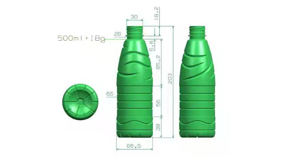 Diseño de botella y etiqueta